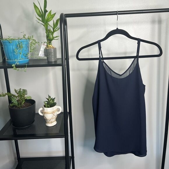 1. State Eimy V Neck Top in Navy - Picture 5 of 5